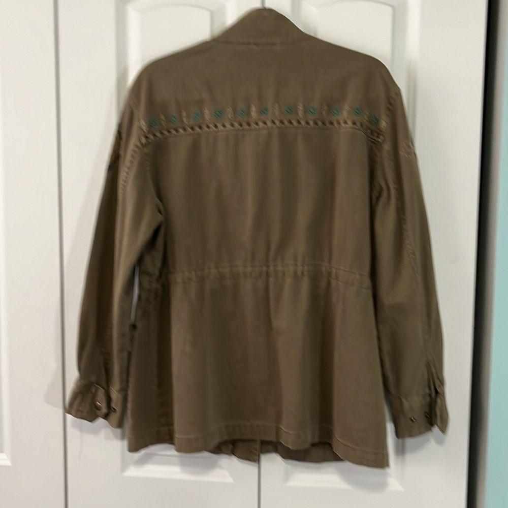 Sundance embroidered olive cargo jacket - Picture 12 of 12